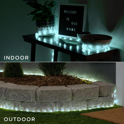 UltraPro LED Rope Lights, 50ft, Cool White 5000K, Indoor/Outdoor, Waterproof, Model 54846
