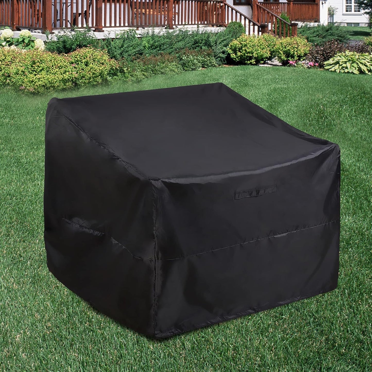 ALSTER Outdoor Chair Covers - Durable Waterproof Black Furniture Covers | 2 Pack (29" L x 30" W x 36" H)