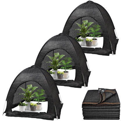 3 Pcs Plant Shade Tent & 20 x 30 FT Shade Cloth 50%
