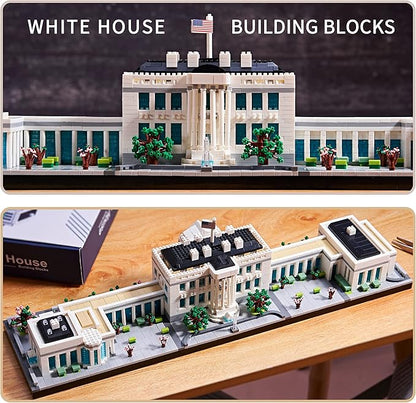 Architecture Series Mini Bricks for Adults and TeensUS Capital White House Construction SetMicro Blocks Set3520 PCSLandmark Model
