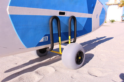 Suspenz Double-Up SUP Beach Cart with Balloon Wheels, Sand Trolley for 2 Stand Up Paddle Boards and Surfboards (22-9944)