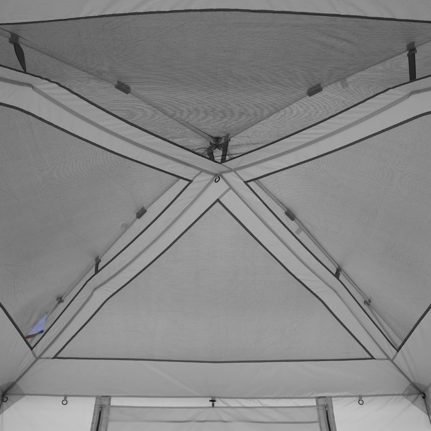 E-Z UP Camping Cube Sport, Converts 10' Angled Leg Canopy into Camping Tent, Grey (Canopy/SHELTER/Poles NOT Included)