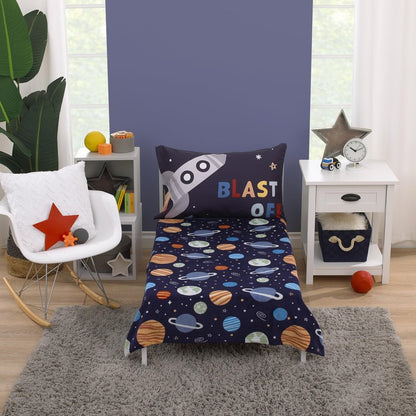 Toddler Blanket Space Solar System for Kids Small Super Soft 40 x 50 Inch, Planets & Stars Travel