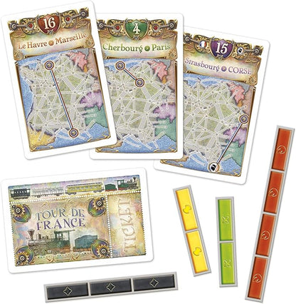 Asmodee Ticket to Ride France + Old West Board Game Expansion - Train Route Strategy Game Fun Family Game for Kids &amp Adults Ages 8+ 2-6 Players 30-60 Minute Playtime
