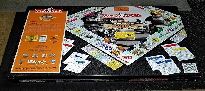 Harley-Davidson Live to Ride Collector's Edition Monopoly Board Game