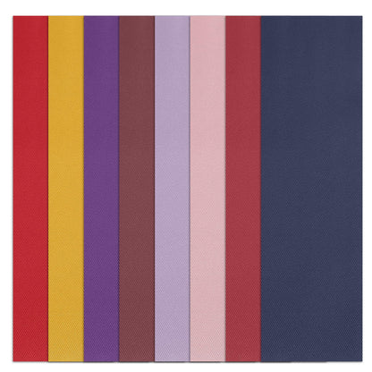 Newwiee 8 Pcs 9" x 24" Patch Twill Iron on Patches for Clothes Twill Machine Embroidery Patches Sew on Iron Clothing Fabric Repair Patch for Clothes Jacket Bags Sewing Decor