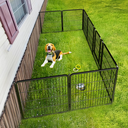 FXW Rollick Unleashed Dog Playpen for Indoor, Yard, RV Camping, 32 inch 8 Panels for Small and Medium Dogs│Patented