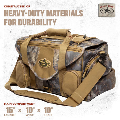 Rig'Em Right Waterfowl Shell Shocker XLT Duck Hunting Blind Bag with Molded Ammo Compartments, Sunglasses Case, Drink Holder and More (Gore Optifade Timber Camo)