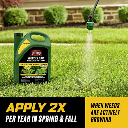 Ortho WeedClear Weed Killer Concentrate - Effectively Kills Dandelion & Clover | 1 Gallon Size