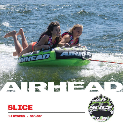 Airhead Slice, 1-2 Rider Towable Tube for Boating