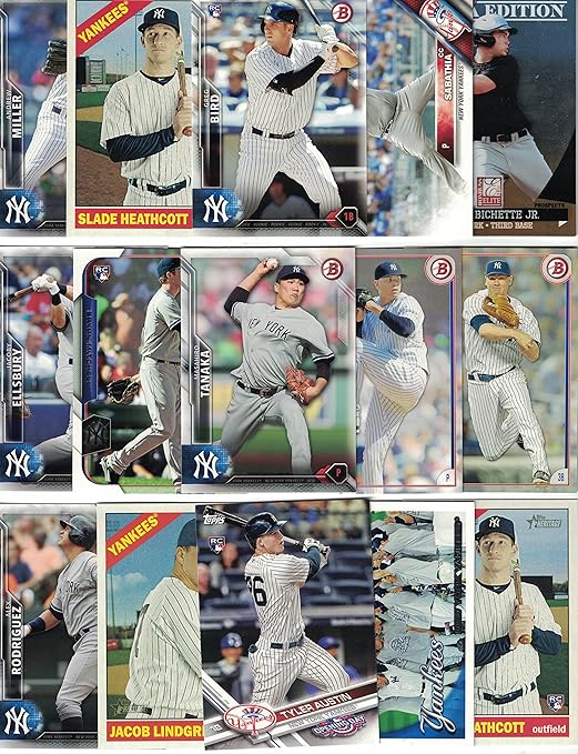 New York Yankees / 100 Different Yankees Baseball Cards from 2017 - 2000 Aaron Judge!