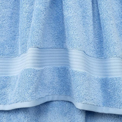 Cotton Paradise 6 Piece Towel Set - 100% Soft Absorbent Turkish Towels in Sky Blue | 2 Bath, 2 Hand, 2 Washcloths