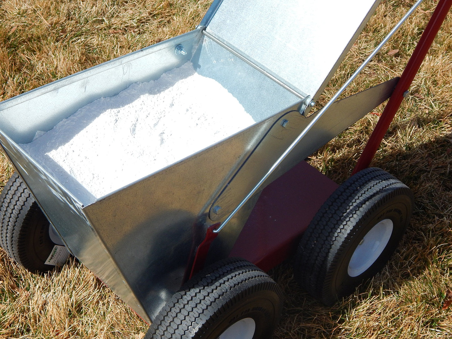 Newstripe NewLiner HD 50 lb Heavy Duty Dry Line Marker (Part #10001744) | Precision 2" or 4" Lines | Galvanized Steel | 10” Flat Free Tires | For Baseball, Tracks & Events | Made in USA