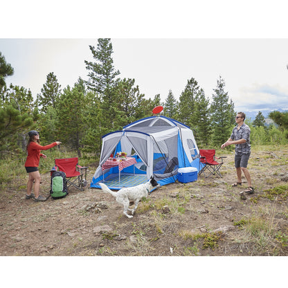 Wenzel 8 Person Klondike Tent, Blue