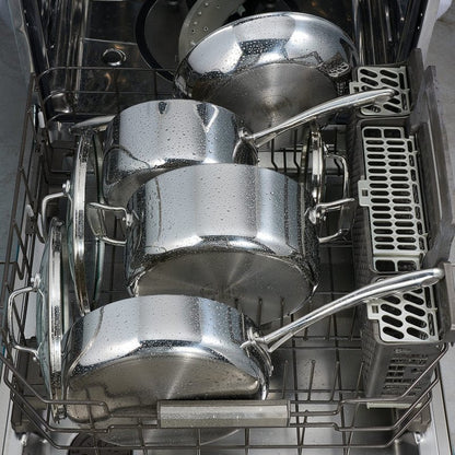 Tramontina Tri-Ply Clad Stainless Steel 8-Quart Stock Pot with Glass Lid, Induction-Ready Pasta Pot, Dishwasher-Safe, NSF-Certified