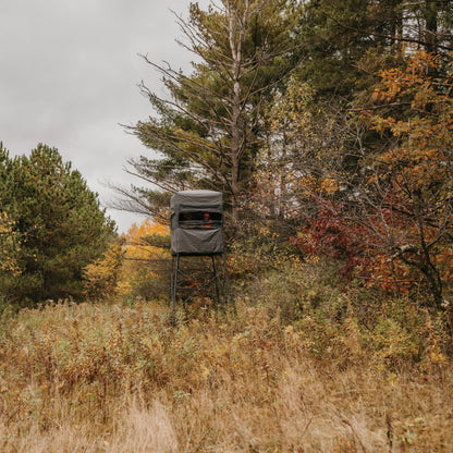 Rivers Edge® Shooting Platform Blind Enclosure, Added Concealment, Lightweight Frame, Installs in Under One Minute, View-Through One Way Fabric, Oversized Windows, Ample Headroom, RE402B