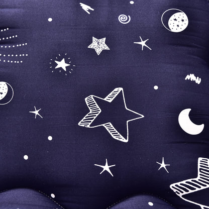MAXYOYO Navy Star Futon Mattress Japanese Tatami Mat Foldable Futon Portable Camping Mattress Kids Sleeping Pad Floor Couch, Full