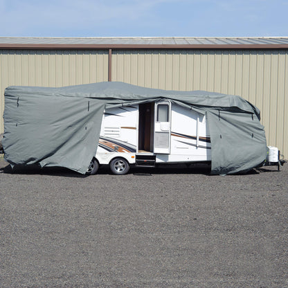 Budge Toy Hauler RV Covers Fits Toy Hauler RVs up to 25' Long (Gray, Polypropylene)