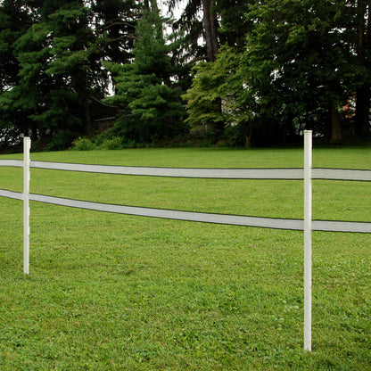 Zareba 4-Foot Step-In Electric Fence Posts - 50 Pack for Electric Fence System - Sturdy Construction - A-48, White - Easy to Install Step In Posts, Includes 50