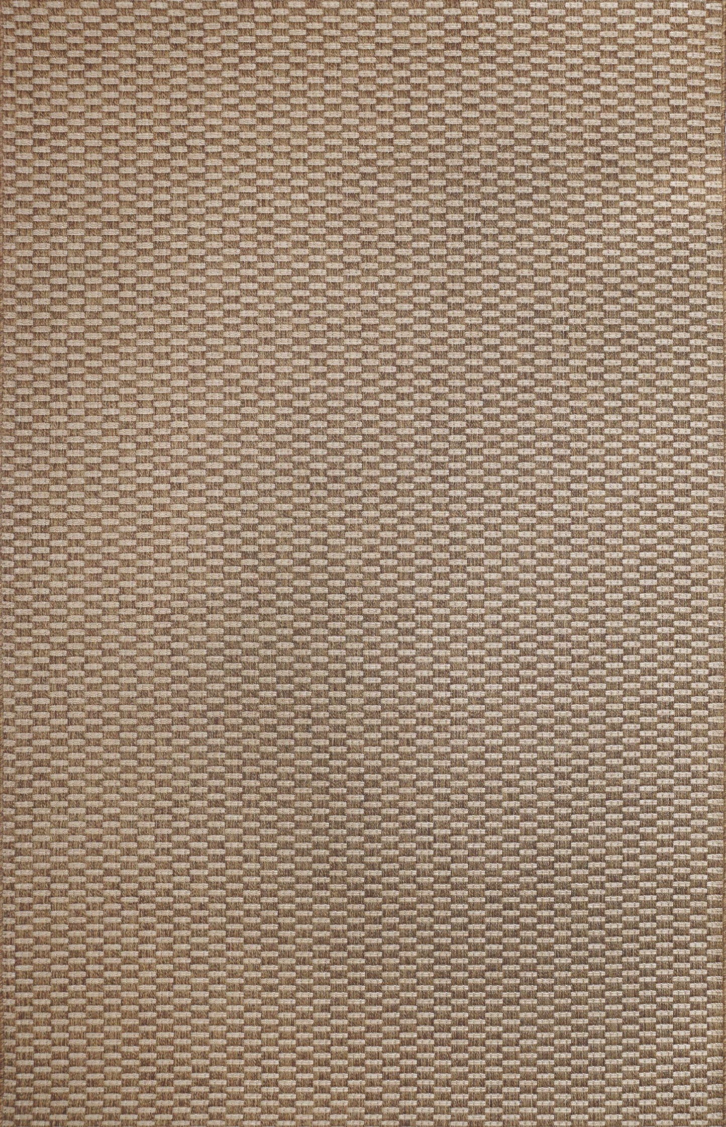 Gertmenian Indoor Outdoor Premium Flatweave Area Accent Rugs for Deck, Patio, Poolside & Mudroom | Washable, Stain & UV Stabilized Carpet | 9x9 Ft Square, Rivington, Chestnut, 91291