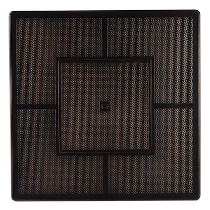 Oakland Living Aluminum 57,0000 BTU 42 in. Square Propane Black Fire Pit Table with Fire Beads, Lid, Propane Tank Cover and Table Fabric Covers in Copper Finish,AZREGIS-FPT-AC