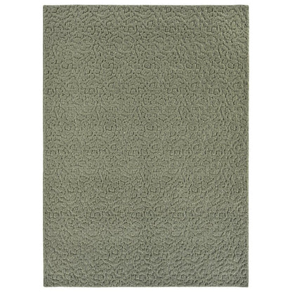 Garland Rug Ivy 6 Ft. X 9 Ft. Sage Green Floral Solid Color Area Rug - Durable, Stylish, and Soft Rug for Living Rooms, Hallways, Bedrooms, and High-Traffic Areas