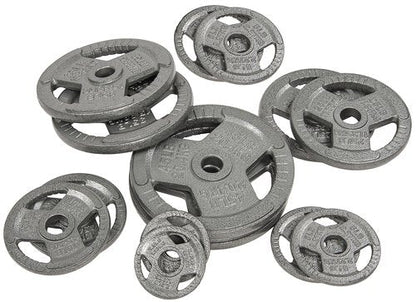 Fitvids Cast Iron Plate Weight Plate for Strength Training and Weightlifting, 2-Inch Center, 35LB (Set of 2)