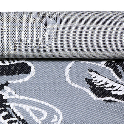 Classic Accessories for Vera Bradley Indoor/Outdoor Rug, 5 x 8 Foot, Rain Forest Toile Gray