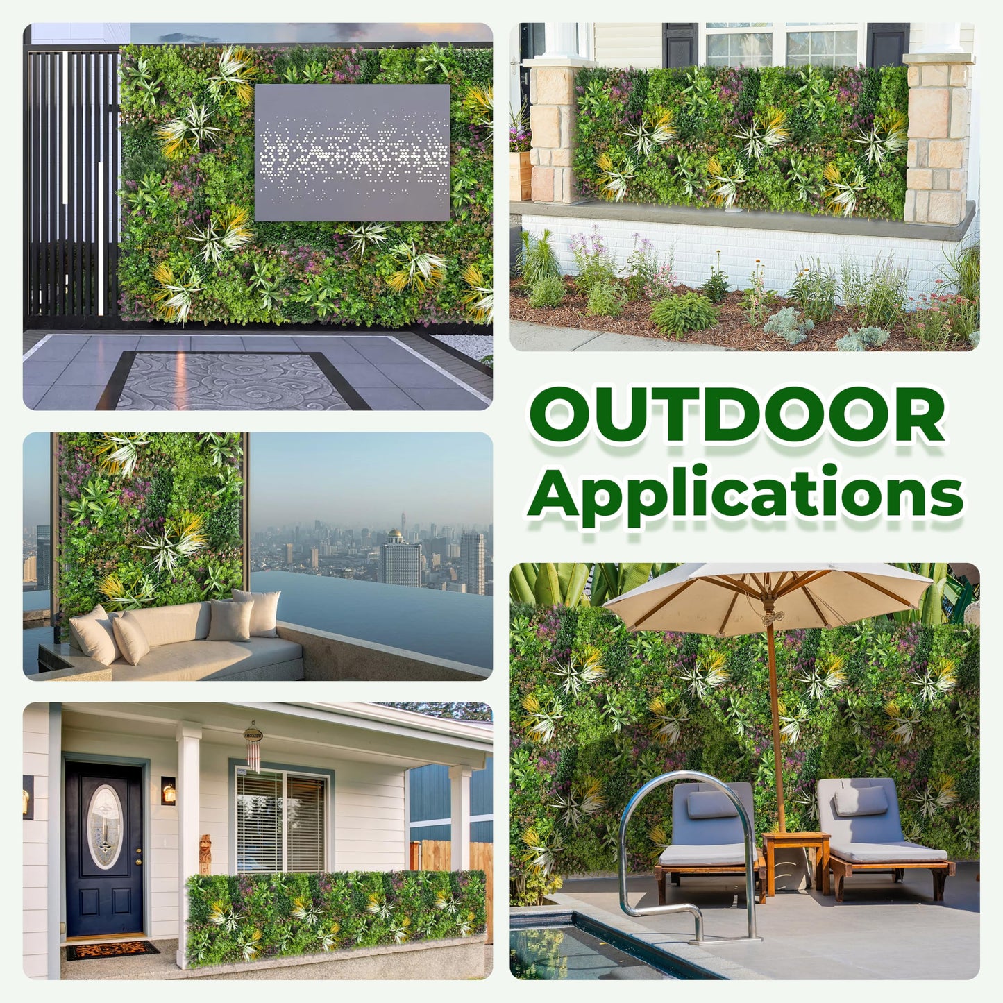 BHXCL Artificial Grass Wall Roll Panels: 6FT x 12FT Boxwood Hedge Panels, UV-Anti Privacy Fence Screen, Fake Greenery Backdrop for Indoor Outdoor Garden, Party, Wedding Decor