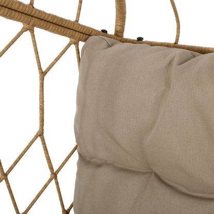 Tamara Outdoor/Indoor Hanging Chair (NO Stand) - Wicker - Light Brown/Tan