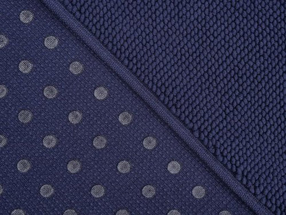 Cotton Paradise 100% Cotton Bath Mat - Soft, Absorbent, Quick-Dry | 20x34 Inch Navy Blue Rug