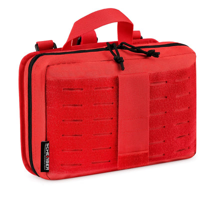 Scherber Vehicle IFAK Emergency Trauma Kit | 90+ Medical Supplies & Equipment, NAR Tourniquet & CPR Mask | Fully Stocked Rip Away Molle Pouch for Car, Home & Professional First Aid | Intermediate, Red