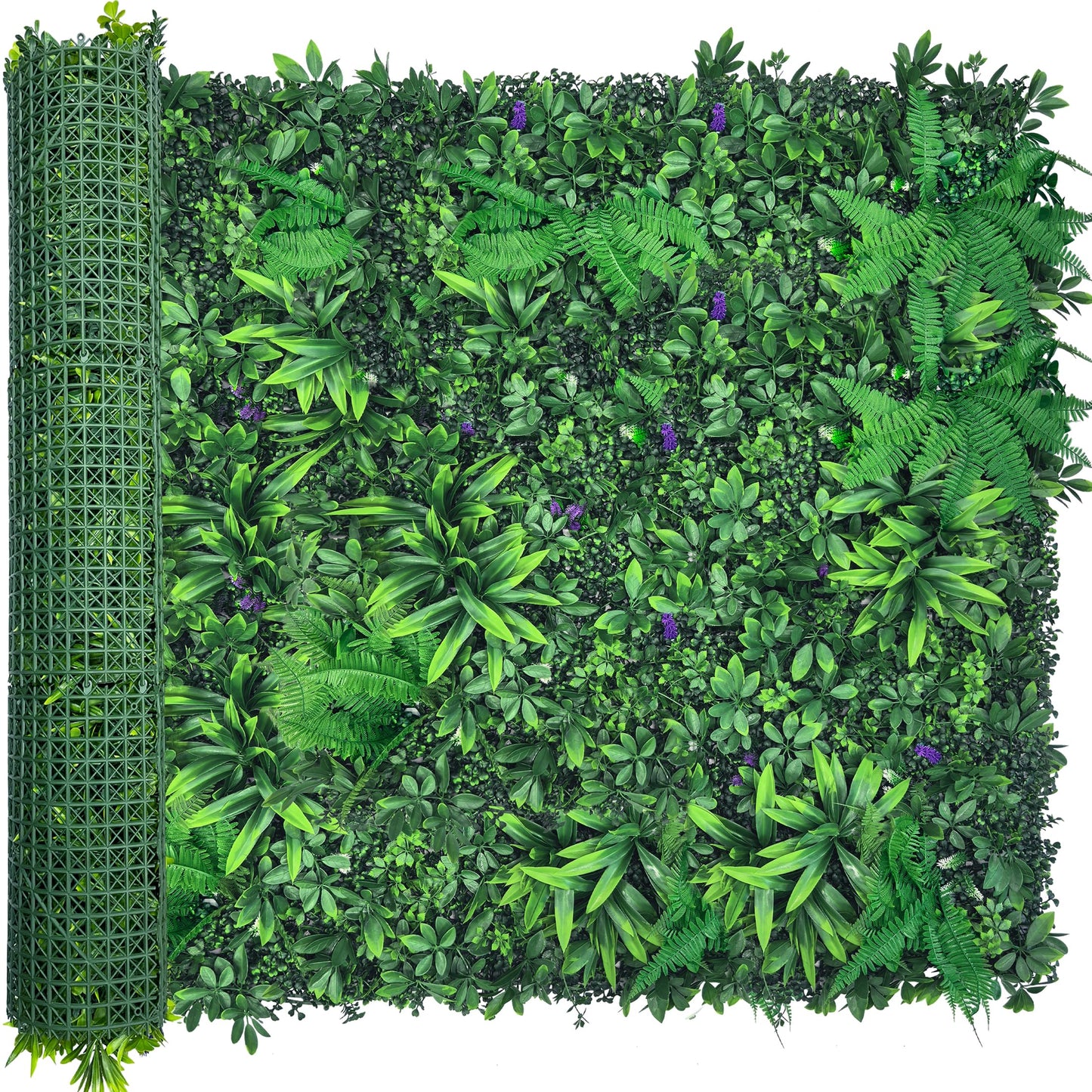 ODTORY Artificial Greenery Wall Panels: 50'' x 120'' UV-Anti Faux Greennery Grass Wall Privacy Backdrop Fence Screen for Garden Fence Covering Privacy, Outdoor Indoor Home Decor