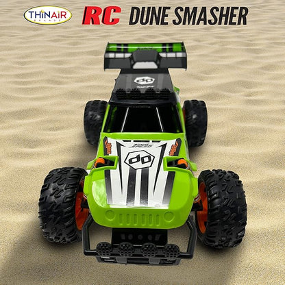 Nature Bound RC Cars 1:16 Scale Dune Smasher Off-Roader 2WD All-Terrain Electric Toy Car - Perfect for Rock Crawling and Road Racing 27MHz Radio Control - Eye-Catching Graphics Gift Idea for Kids