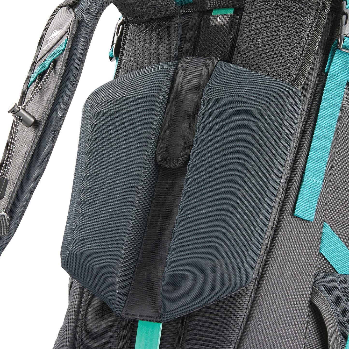 High Sierra Pathway 2.0 Backpack with Hydration Storage Sleeve, for Hiking, Biking, Camping, Traveling, Black, 60L
