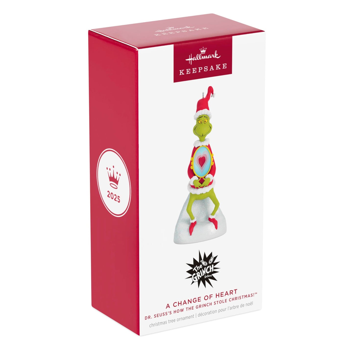 Hallmark Keepsake Christmas Ornament, Dr. Seuss's How the Grinch Stole Christmas! A Change of Heart, Christmas Movie Gifts