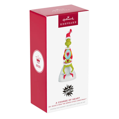 Hallmark Keepsake Christmas Ornament, Dr. Seuss's How the Grinch Stole Christmas! A Change of Heart, Christmas Movie Gifts