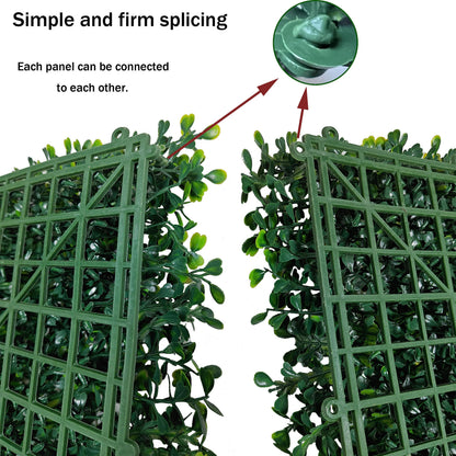 ODTORY Artificial Ivy Privacy Fence Wall Screen,40X120 in(33.5 sqft) UV-Anti Faux Boxwood Roll Panels Greenery Backdrop Ivy Vine Leaf Hedges Fence Panels for Indoor Outdoor Green Wall Decor
