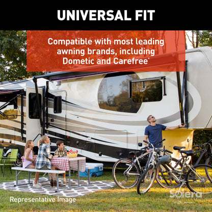 Solera 12V Smart Arm Awning Hardware Kit for 5th Wheel RVs and Travel Trailers - Standard - White