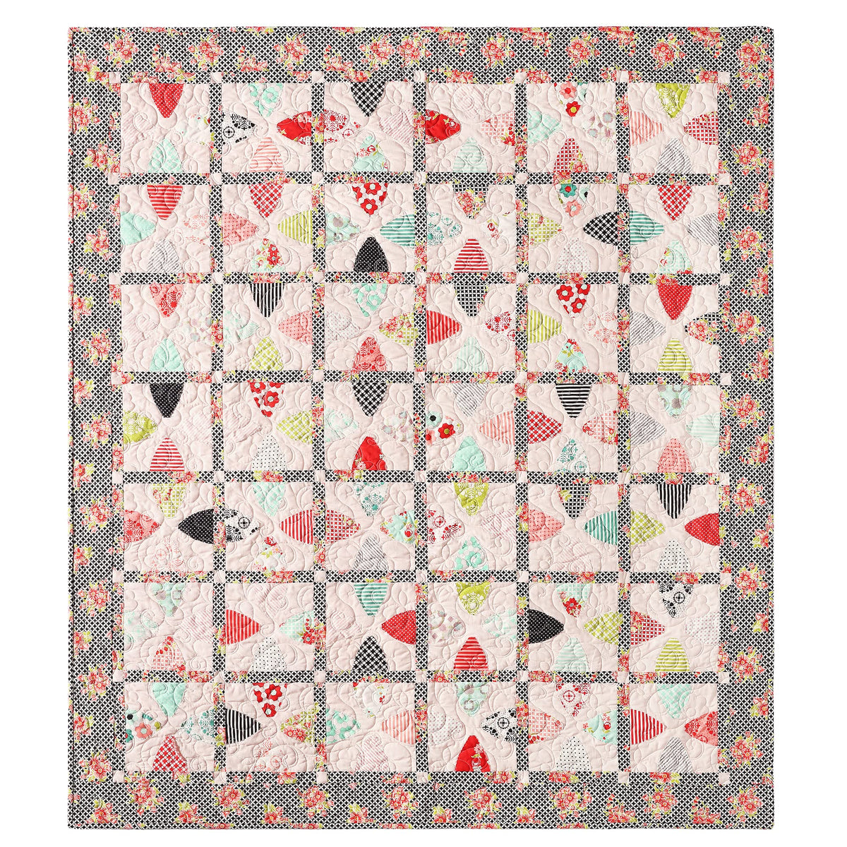 Acrylic Quilting Template, Leaf/Orange Peel | For Use with 10” Precut Fabric Squares | Essential Patchwork Quilt Supplies for Cutting Patterns, Sewing, and DIY Blanket Making Projects
