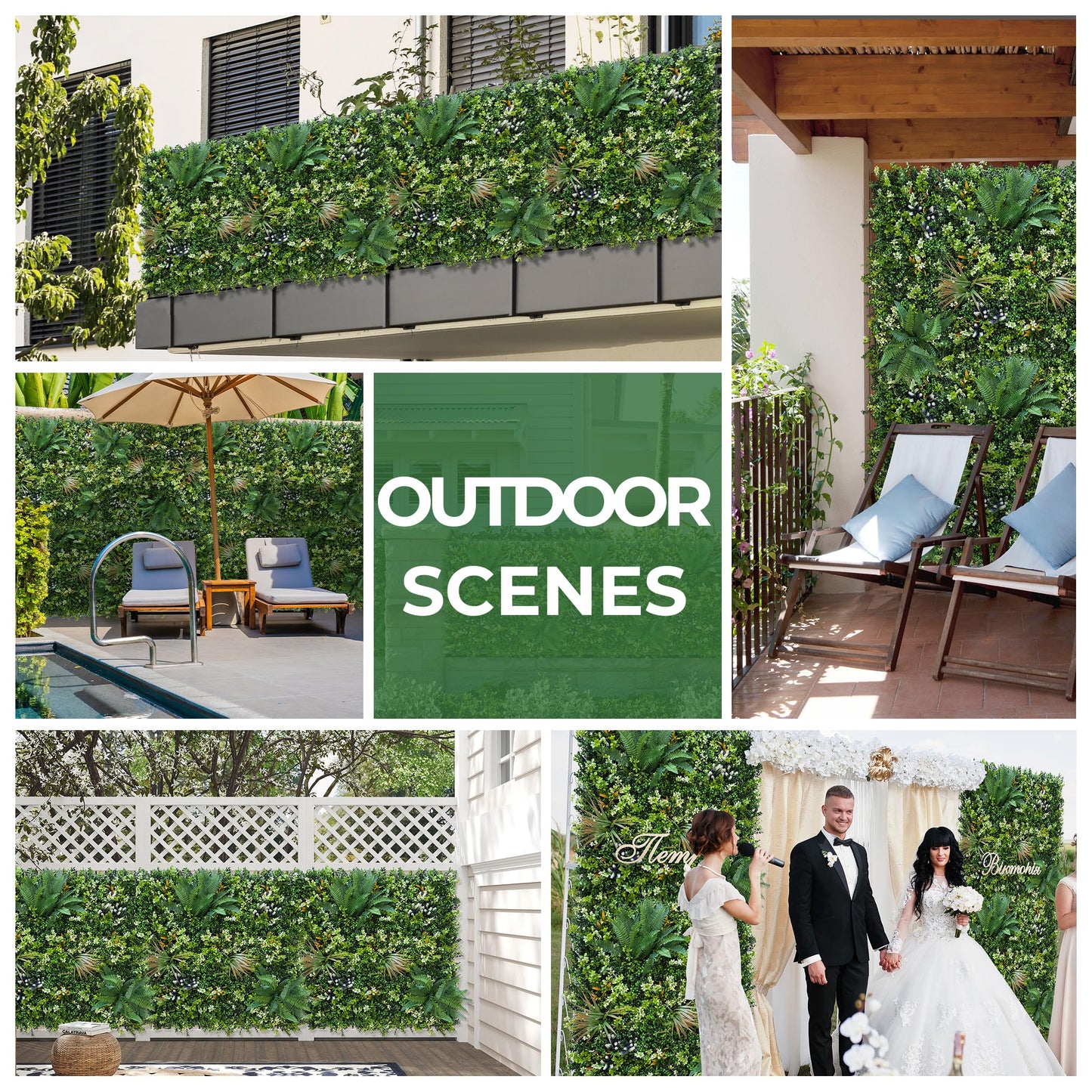 BHXCL Artificial Greenery Grass Wall Panels: 40x120 Inch UV-Anti Faux Boxwood Roll Panels,Indoor and Outdoor Ivy Plant Privacy Fence Screen for Balcony,Garden, Patio Decor