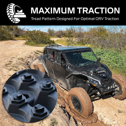 Caliber XTrax Off Road and Snow Recovery Traction Boards, Made in USA, Red, 2-PACK