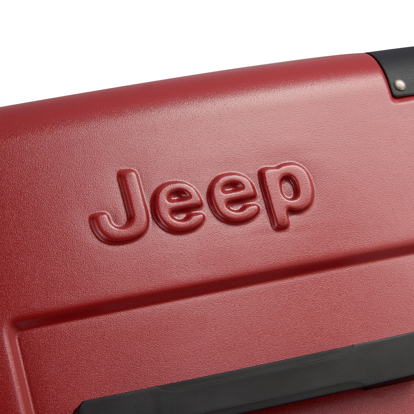 Jeep JH002B Hardside Expandable Luggage Trunk with Spinner Wheels, Chilli Pepper, Checked-Large 29 Inch