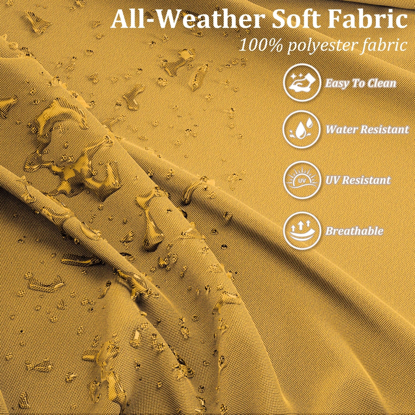 Kimunuk 14 Pcs Outdoor Cushion Slipcovers All-Weather Patio Cushion Covers, Replacement Waterproof with Zipper for Patio Furniture, Sectional Couch 3 Sizes, Covers Only