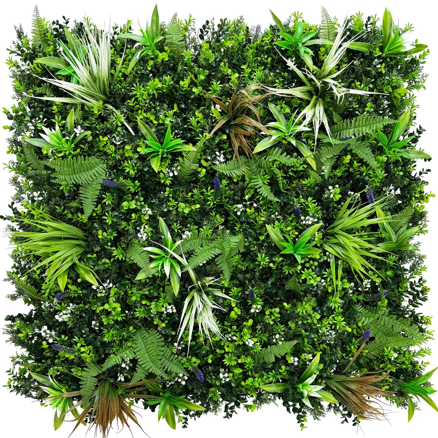 ODTORY Artificial Boxwood Topiary Hedges Panels: 20'' x 20'' 12P UV-Protected Privacy Faux Grass Backdrop Fence Screen for Patio, Balcony, Garden, Backyard Indoor Outdoor Green Wall Decor