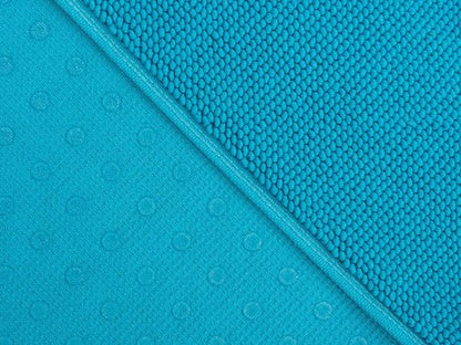 Cotton Paradise 100% Cotton Bath Mat - Soft, Absorbent, Quick-Dry | 20x34 Inch Aqua Blue Rug