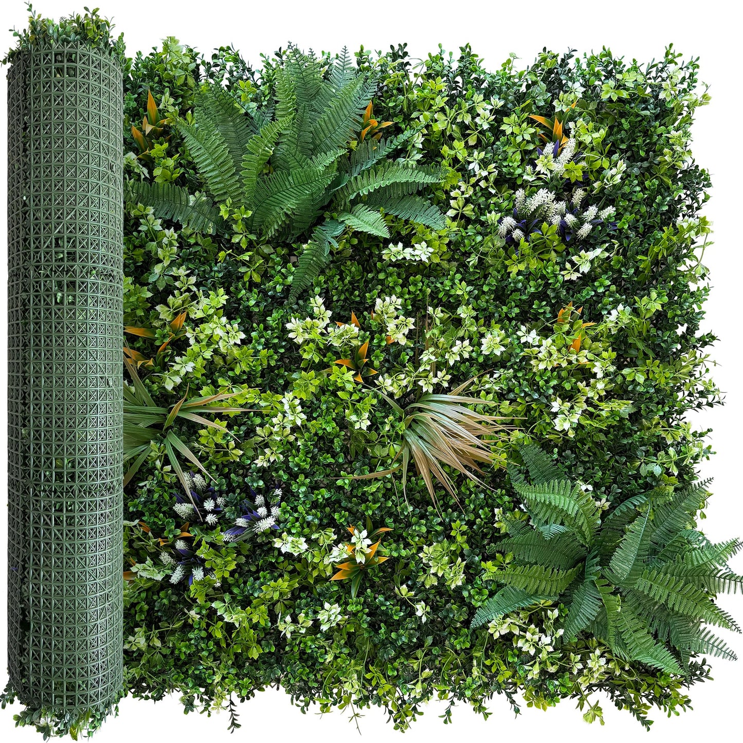 BHXCL Artificial Greenery Grass Wall Panels: 40x120 Inch UV-Anti Faux Boxwood Roll Panels,Indoor and Outdoor Ivy Plant Privacy Fence Screen for Balcony,Garden, Patio Decor