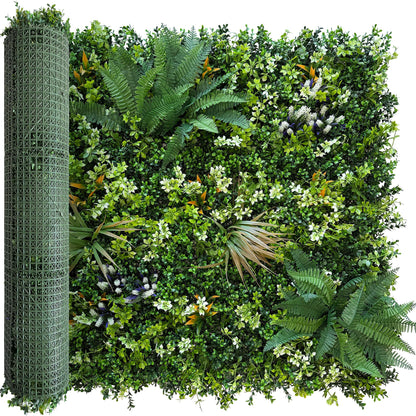 BHXCL Artificial Greenery Grass Wall Panels: 40x120 Inch UV-Anti Faux Boxwood Roll Panels,Indoor and Outdoor Ivy Plant Privacy Fence Screen for Balcony,Garden, Patio Decor