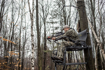 Hawk Sasquatch 1.5-Man Ladder Stand, Black, One Size