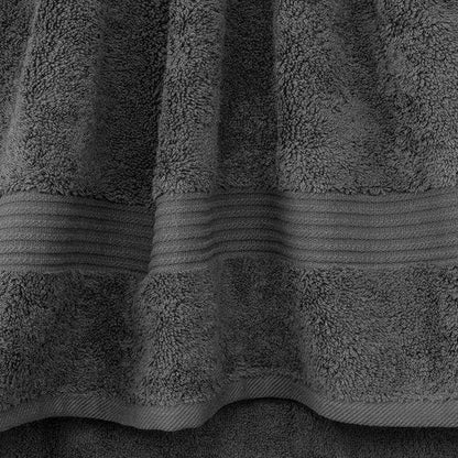Cotton Paradise Extra Large Soft Plush Turkish Bath Towels Set - 4 Piece Dark Gray Collection